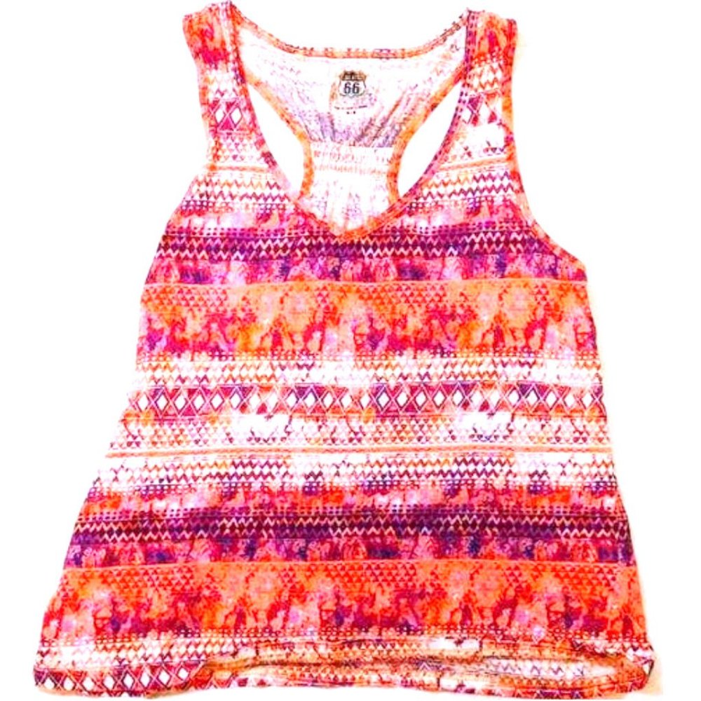 Route 66 Brightly Colored Racerback Tank